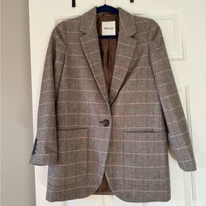 Madewell Plaid Blazer